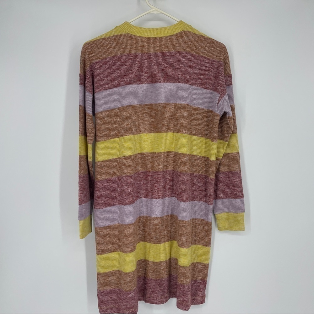 American Eagle Long Sleeve Cozy Knit Dress Striped - Picture 5 of 9